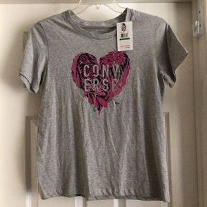 🔥SALE🔥 NEW CONVERSE FLORAL HEART CLASSIC FIT TSHIRT WOMENS L